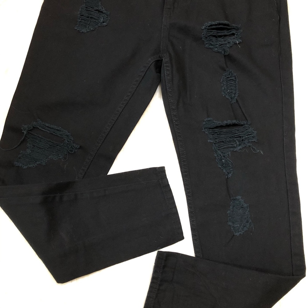 Madeline & Monroe Black Destress Jeans size 30 - Picture 3 of 5